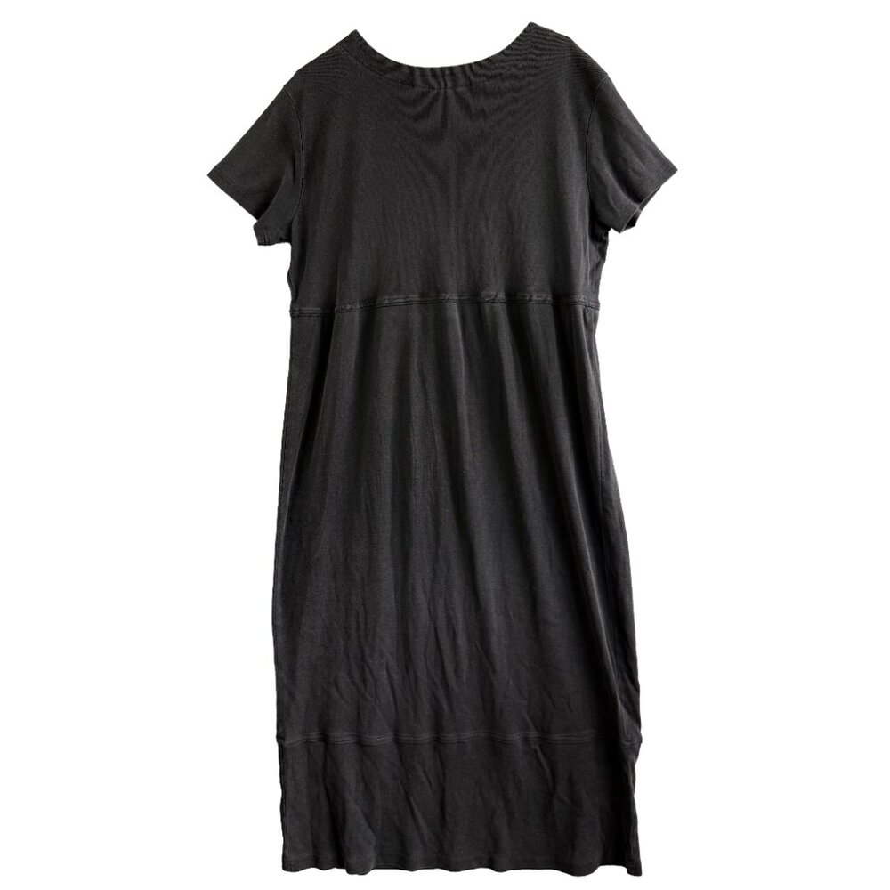 Vintage California Concepts Zebra Graphic Black Midi T-Shirt Dress No SZ Tag M/L - Picture 2 of 10